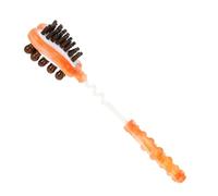 Gogogmee Wooden Massage Hammer Pat Stick for Back Therapy with Acupoint Massager Bead Balls, Multi-Function Body Knock Massager for Muscle Relaxation and Stress Relief, Orange