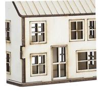 Gogogmee Wooden Miniature Cottage Model Kit for Dollhouse Accessories Wood Puzzle for Sandbox and Architectural Scenes Beige Decorative Ornament for Miniature Lovers