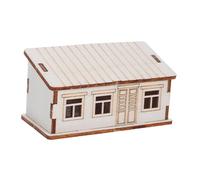 Gogogmee Wooden Miniature House Kit for Adults DIY Small Wood Log Cabin Model with Sturdy Wood Build Unfinished Surface for Holiday Crafts Christmas Table Centerpiece Home Decor Gift