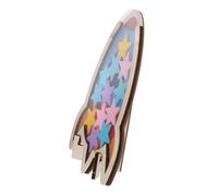 Gogogmee Wooden Reward Jar with Star Figurines Chore Chart for Decorative DIY Filling for Home School Classroom Motivation and Behaviour Incentive