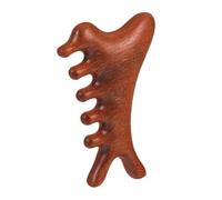 Gogogmee Wooden Scalp Massager Comb Ergonomic Multi Function Massage Tool Portable Wide Tooth Comb for Scalp Care Comfortable Grip Durable Wooden Design