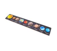 Gogogmee Wooden Solar System Matching Board Puzzle for Early Education Cognition Development with Planet Shape Recognition and Motor Skill Practice