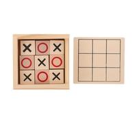 Gogogmee Wooden Toe Board Game for Family and Adults Educational Puzzle Game with Portable Storage Box Vintage Wooden Logic for Home Decor