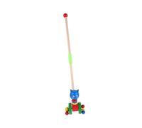 Gogogmee Wooden Walker with Cartoon Animal Design Push Car for Learning and Play Lightweight Educational Push Along to Develop Balance Coordination and Cognitive Skills for Boy Girl