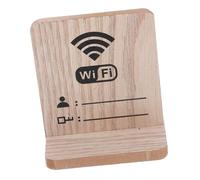 Gogogmee Wooden Wifi Password Sign for Guests Stable Table Display Board Stylish Guest Wifi Sign with Robust Construction for Home Hotel Bedroom Essentials