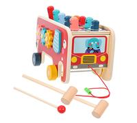 Gogogmee Wooden Xylophone Toy Set for Boys and Girls Colorful Percussion Instrument Hammer and Musical Function Early Learning Plaything for Toddlers and Babies