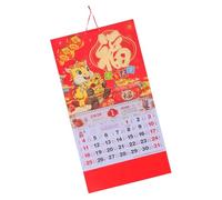 Gogogmee Year Horse Wall Calendar Traditional Lunar Monthly Planner with Fortune Fu Characters Chinese Zodiac Decor for Home and Office Practical Date Tracker and Positive Energy Design