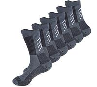 Gogogoal Thick Thermal Sock for Men Women Wool Warm Winter Socks Cushioned Sports Crew Sock for Walking Skiing Yoga Navy M 3P