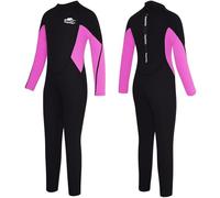 Gogokids 3mm Kids Full Length Wetsuit, Thermal Neoprene Swimsuit with Ultra-Stretch for Boys Girls, UV Protection Wet Suits with Easy-Glide Zipper for Swimming Diving Surfing Snorkeling