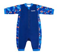 Gogokids Babies Thermal Swimwear 0-3 Years Toddler Swimsuit, Front Zip Infant Wetsuit with Fleece Lining, Long Sleeve One-piece Sun & Swim Protection for Baby Boys & Girls for Swim, Beach & Water Play