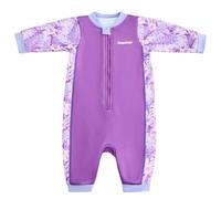 Gogokids Babies Thermal Swimwear 0-3 Years Toddler Swimsuit, Front Zip Infant Wetsuit with Fleece Lining, Long Sleeve One-piece Sun & Swim Protection for Baby Boys & Girls for Swim, Beach & Water Play