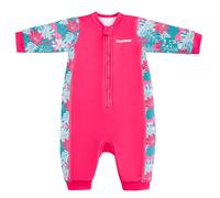 Gogokids Babies Thermal Swimwear 0-3 Years Toddler Swimsuit, Front Zip Infant Wetsuit with Fleece Lining, Long Sleeve One-piece Sun & Swim Protection for Baby Boys & Girls for Swim, Beach & Water Play