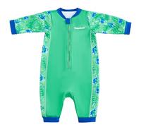 Gogokids Babies Thermal Swimwear 0-3 Years Toddler Swimsuit, Front Zip Infant Wetsuit with Fleece Lining, Long Sleeve One-piece Sun & Swim Protection for Baby Boys & Girls for Swim, Beach & Water Play