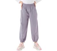 Gogokids Boys Girls Hiking Cargo Pants Quick Dry Waterproof Athletic Pants Kids Lightweight Joggers Pants, Pink, 4-5 Years