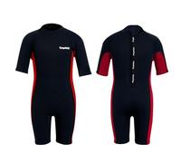 Gogokids Kids Shorty Wetsuit 2.5mm Neoprene Short Sleeve Swimsuit for Boys Girls - Children's Spring Suit for Swimming Surfing Beach Pool - Ages 2-10 Years