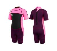 Gogokids Kids Shorty Wetsuit, One Piece Swimsuits 2.5MM Neoprene Bathing Suits for Swimming Diving Snorkeling Surfing 2-10 Years