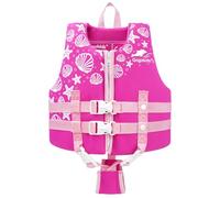 Gogokids Kids Swim Vest with Dual Adjustable Strap, Toddler Swim Vest for Kids 20-30-40-50-60 lbs, Child Swim Jackets for 2,3,4,5,6,7,8 Years Boys Girls