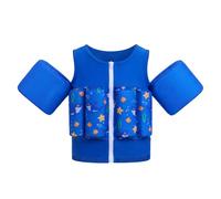 Gogokids Kids Swim Vest with Removable Buoyancy Pads & Armbands, Zip-Up Toddler Float Swimsuit Adjustable Flotation Aid for Child 1-6 Years, Non-Inflatable Float Jacket for Pool, Beach & Swimming