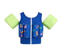 Gogokids Kids Swim Vest with Removable Buoyancy Pads & Armbands, Zip-Up Toddler Float Swimsuit Adjustable Flotation Aid for Child 1-6 Years, Non-Inflatable Float Jacket for Pool, Beach & Swimming