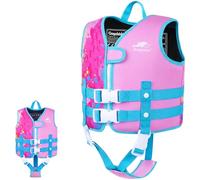 Gogokids Toddler Swim Vest, Kids Float Jacket with Dual Adjustable Strap, Child Swimming Pool Vest for 1-5 Years Swimming Learning