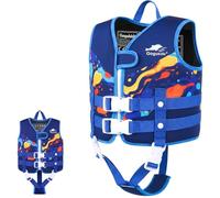 Gogokids Toddler Swim Vest, Kids Float Jacket with Dual Adjustable Strap, Child Swimming Pool Vest for 1-5 Years Swimming Learning