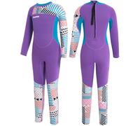 Gogokids Wetsuit Kids, 2.5mm Neoprene Thermal Wet Suits with UV Protection & Back Zipper, Full Swimsuit for Ages 3-10 Girls Boys Swimming in Cold Water, Surfing, Snorkeling