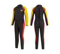 Gogokids Wetsuit Kids, 2.5mm Neoprene Thermal Wet Suits with UV Protection & Back Zipper, Full Swimsuit for Ages 3-10 Girls Boys Swimming in Cold Water, Surfing, Snorkeling