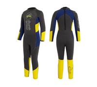 Gogokids Wetsuit Kids, Children 2.5mm Neoprene Thermal Swimsuit with UV 50+ Protection, Full Length One Piece for Ages 2-10 Boys & Girls Swimming, Surfing, Diving, Snorkeling