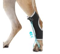 GoGoPaw Dog Knuckling Brace Wrap for Hyperflexion of Phalanges Cause by Sciatic Nerve Damage & Carpal Flexural Deformity - Dual Locking Straps for Safe Adjustable Toe Lift Support (Black, Middle)