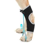 GoGoPaw Dog Knuckling Braces Wrap for Hyperflexion of Phalanges Cause by Sciatic Nerve Damage & Carpal Flexural Deformity - Dual Locking Straps for Safe Adjustable Toe Lift Support (Black, Middle)