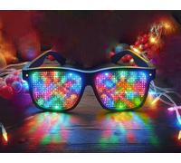 GogoRavers™ Original Diffraction Glasses - Kaleidoscope Rave Sunglasses, 4D Rainbow Prism Rainbow Colour Lens for EDM, Festival Fashion, Dance Party Fire Works & Light Shows (Black Frame - Clear Lens)