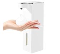 Gogorelax Hand Soap Dispenser, Automatic, Foam Dispenser, 4 Levels, 4 Levels, 13.5 fl oz (400 ml), Wall Mounted, No Touch, Auto Dispenser, IPX5 Waterproof, Quiet Sound, Dispenser, Fine Foam,
