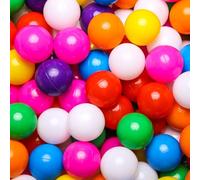 GOGOSO Ball Pit Balls for Toddler, Baby Plastic Playballs Kids Soft Pastel Non-Toxic BPA-Free, 100 Balls (Rainbow)