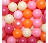 GOGOSO Ball Pit Balls for Toddler Soft Plastic Playballs Orange Red 100pcs