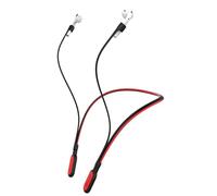 GOGOSODU Compatible Airpods Strap, Silicone Anti-Lost Strap Wire Cable Connector Sports Neckband Compatible for Airpods Pro 3/2/1, Airpods 4, 3, 2, 1, Black with Red