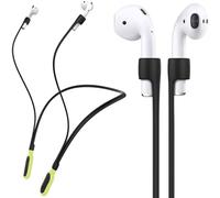 GOGOSODU Compatible Airpods Strap, Silicone Anti-Lost Wire Cable Connector Sports Neckband Compatible for Airpods Pro 2/1, Airpods 4, 3, 2, 1, Night Glow