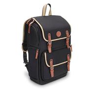 GOgroove Full-Size Camera Backpacks for Photographers - DSLR Camera Backpack with 15.6 in. Laptop Space, Accessory Storage, Tripod Holder, Waterproof Camera Bag for Canon EOS REBEL T7 & More (Black)