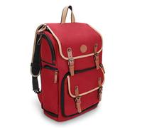 GOgroove Full-Size Camera Backpacks for Photographers (Red) - DSLR Camera Backpack with 15.6 in. Laptop Space, Accessory Storage, Tripod Holder, Waterproof Camera Bag for Canon EOS REBEL T7 & More