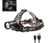 Gogvaga Head Torch Rechargeable, 3 Modes headtorch with Night Vision