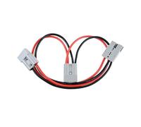 gohantee 50A Battery Connector, Dual Y Adapter For Anderson Connector With 6AWG Car Cable,Battery 1 to 2 Splitter Quick Connect Disconnect Connector for Electric Forklift, Motorhome, Tractors