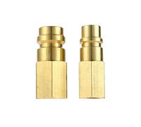gohantee R12 R22 R502 Screw to R134A Fast Conversion Adapter Valve, R12 to R134A Conversion Kit, Adapter Switch R12 R22 R502 to R134A Quick Connector, High/Low Side 1/4" SAE (7/16"-20 Thread) Ports