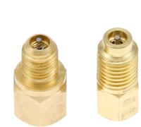 gohantee R12 R22 to R134a Adapters, R134A Refrigerant Tank, 1/4" Female x 1/2" Acme Male Thread R134A Refrigerant Refrigeration Handling Charging Tool