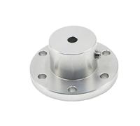 GOHAPY 1pc High-Strength Aluminum Alloy Collet Chuck, with Keyway/Without Keyway Flange Joint Coupling(8mm)