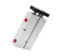 GOHAPY Double Acting Compact Aluminum Air Cylinder, Aluminum Alloy Twin-Rod Pneumatic Tool TN Bore 10 16 20 25 32mm(80MM*25MM)