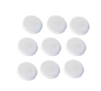 GOHAPY Silicone Rubber Mat Thick 1-10mm, White Silicone Rubber Sheet for Electronic Device, Round Solid Pads 10pcs(80MM*3MM)