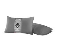 GOHAR HOME Ultra-Soft Pillowcases - Breathable, Durable & Easy Care - Hotel Quality Standard Pillow Covers - Grey, 2 Pack, 50cm x 75cm (20" x 30")