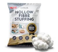 GOHAR Premium Hollow Fibre Filling - 2KG Springy Polyester Stuffing for Pillows, Cushions, Toys, Pet Beds & Handmade Crafts - Soft, Resilient & Shape