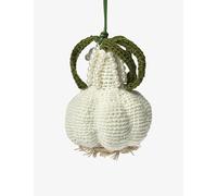 Gohar World Gohar World Garlic Crochet Bag Charm 10cm White
