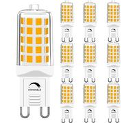 GOHDLAMP 10 Pack G9 LED Bulb Dimmable, 40W Equivalent T4 Chandelier Light Bulb 4W 2700K Warm White 450 Lumen, Bi-pin G9 Base Replacement for Home Lighting