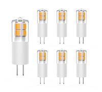 GOHDLAMP G4 LED Bulbs Warm White 2700K 12V AC/DC Not Dimmable, G4 LED Bi Pin Fitting - 3W T3 G4 LED Replace 30W Halogen Bulb for Home and Landscape Lighting 6-Pack